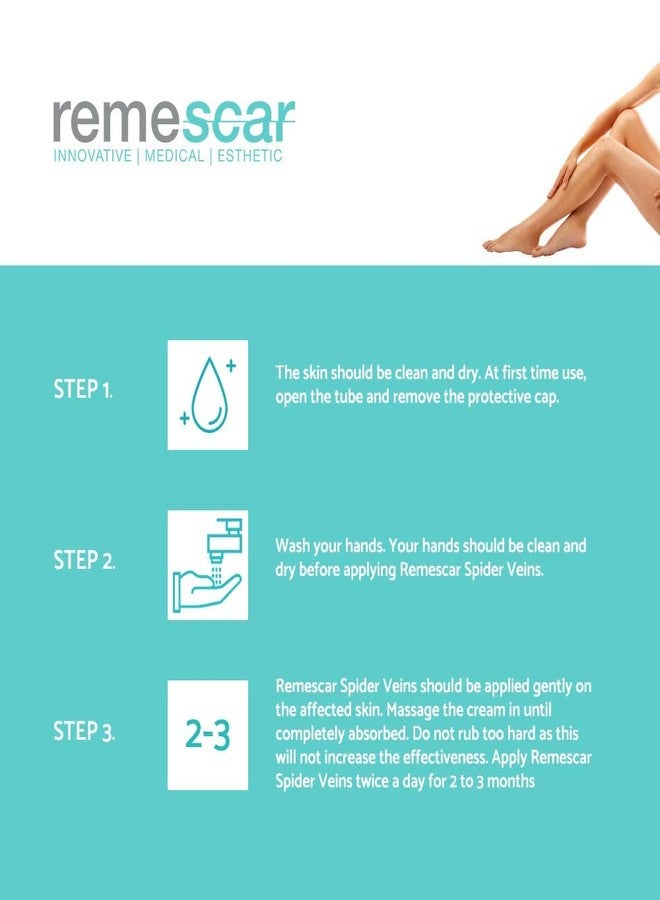 Remescar - Spider Veins Treatment - Spider Vein Cream for Legs, Abdomen & Face - Thread Vein Prevention Cream for Men & Women - Spider Vein Reduction Treatment - Instant Results - Image 5